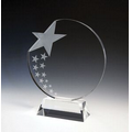 Circular Star Optical Crystal Award